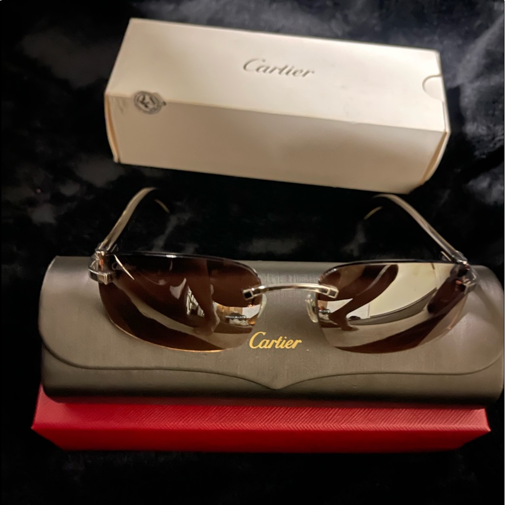 Cartier Glasses-White Horn Frame